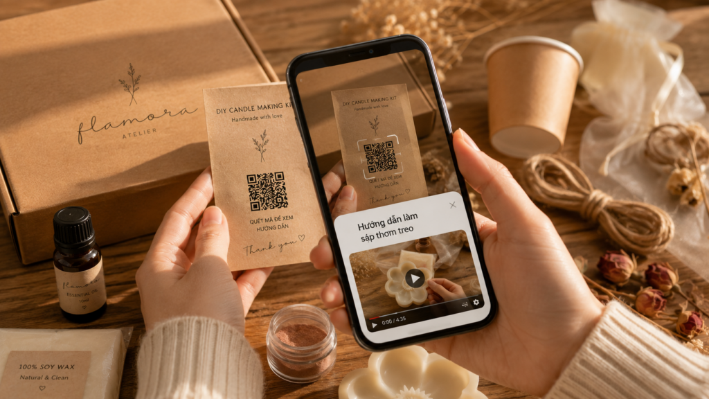 Quét QR Code truy cập Workshop Online Flamora