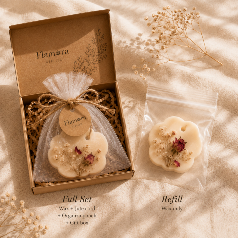 So sánh Full Set và Refill sáp thơm treo Flamora