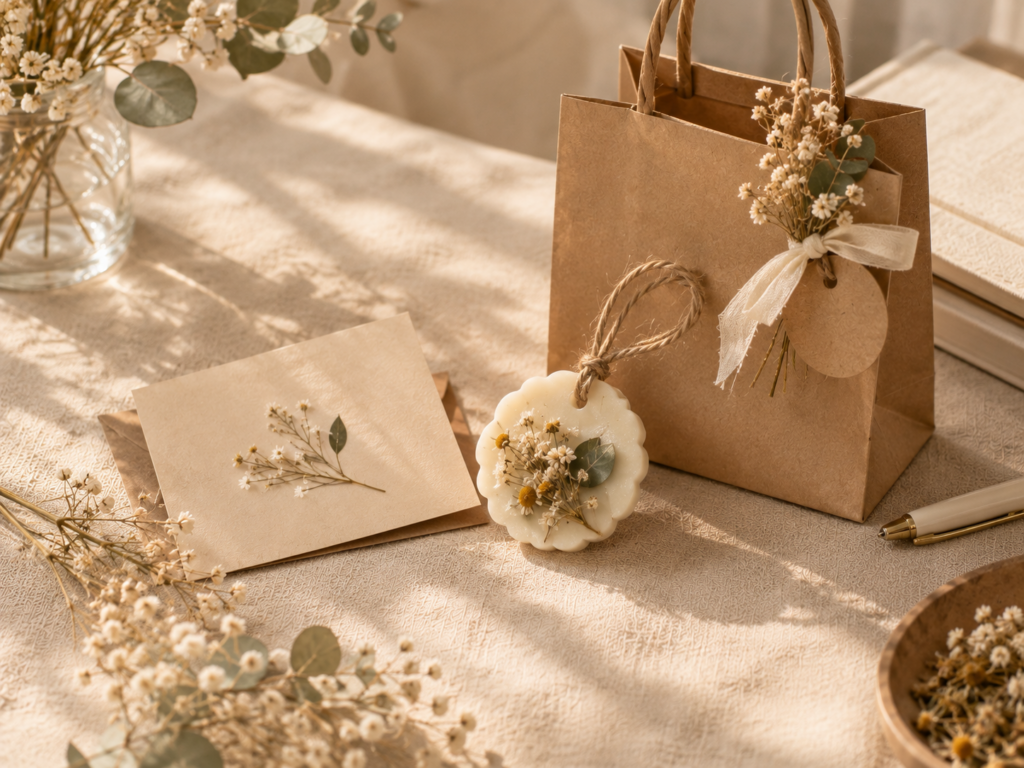 Quà chia tay đồng nghiệp handmade với sáp thơm và thiệp viết tay